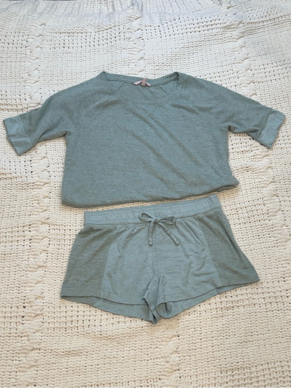 Vintage Victoria’s Secret Sage Green Knit Lounge Set.